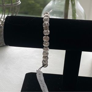 White House Black Market Beaded Bracelet with Rhinestones